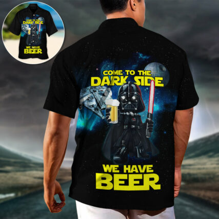 Star Wars Darth Vader Dark Side Beer - Hawaiian Shirt For Men, Women, Kids - Owl Ohh-Owl Ohh