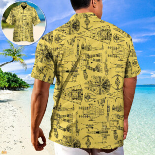 SPACE SHIPS STAR WARS YELLOW - Hawaiian Shirt For Men, Women, Kids - Owl Ohh-Owl Ohh