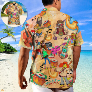 Hippie Music Funny Style - Hawaiian Shirt - Owl Ohh-Owl Ohh