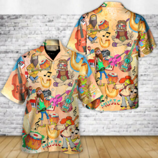 Hippie Music Funny Style - Hawaiian Shirt - Owl Ohh-Owl Ohh