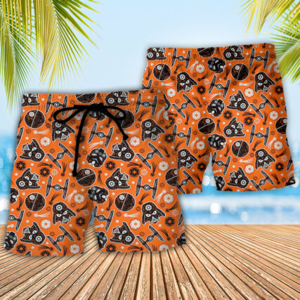 Starwars Darth Vader Sugar Skull - Beach Short - Owl Ohh-Owl Ohh
