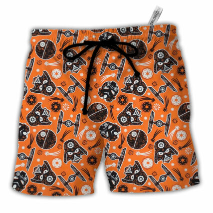 Starwars Darth Vader Sugar Skull - Beach Short - Owl Ohh-Owl Ohh
