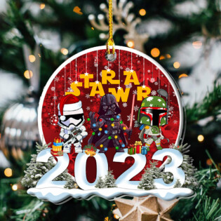 Christmas Star Wars Come To The Merry Side Christmas Night - Custom Shape Ornament