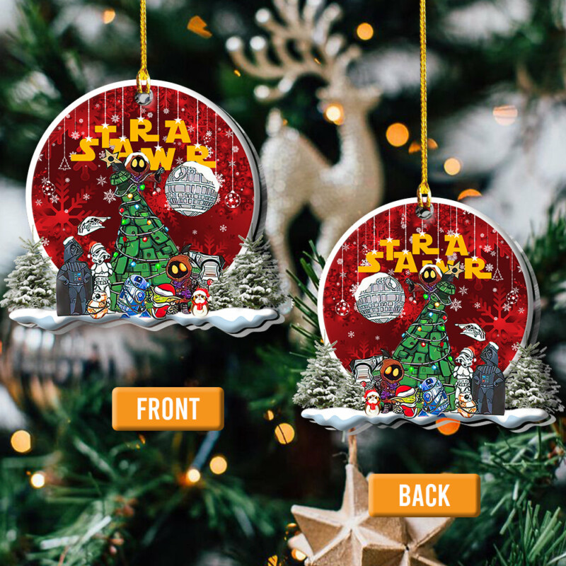 Christmas Star Wars Decorate The Christmas Tree Christmas Night - Custom Shape Ornament