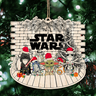Christmas Star Wars Believe In The Magic Of Christmas Sweet Home - Shaped Wooden Ornament