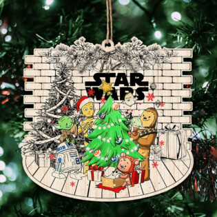 Christmas Star Wars It's The Most Wonderful Time Of The Years Sweet Home - Shaped Wooden Ornament