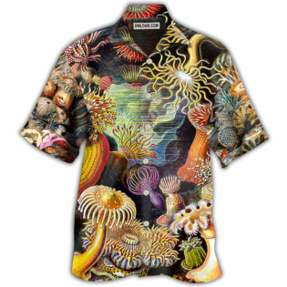 Ocean Biology Ocean Lover Basic Background - Hawaiian Shirt - Owl Ohh - Owl Ohh