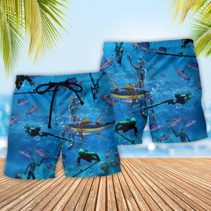 Ocean Discover Blue Style - Beach Short - Owl Ohh - Owl Ohh