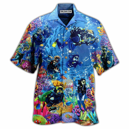 Diving Ocean Everything Will Kill You So Choose Something - Hawaiian Shirt - Owl Ohh - Owl Ohh