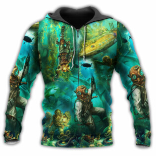 Ocean Into The Sea I Go Green And Blue - Hoodie - Owl Ohh - Owl Ohh
