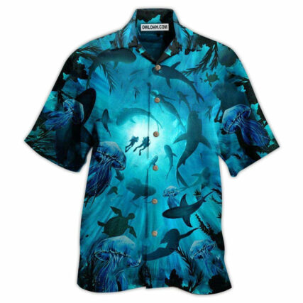Diving Ocean Marine Biology Into The Sea - Hawaiian Shirt - Owl Ohh - Owl Ohh