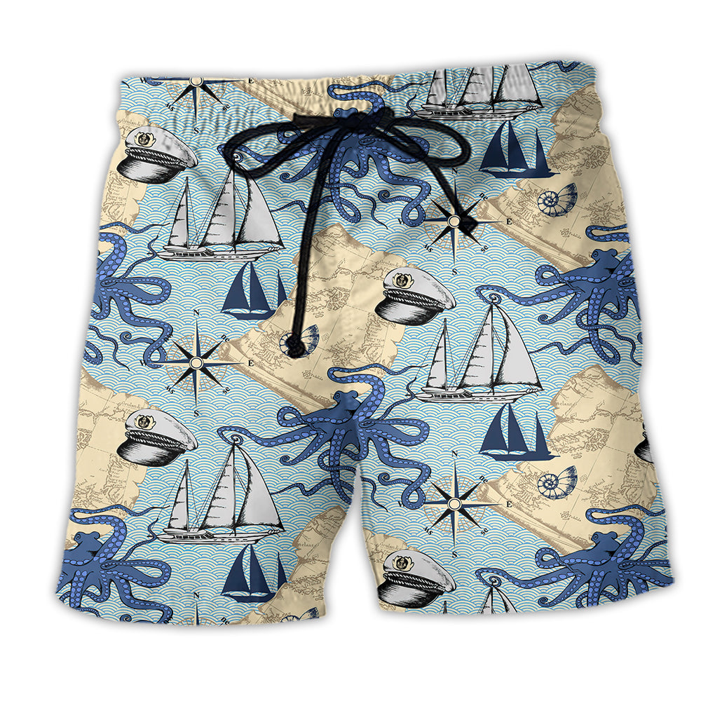 Ocean Octopus Basic Style - Beach Short - Owl Ohh - Owl Ohh