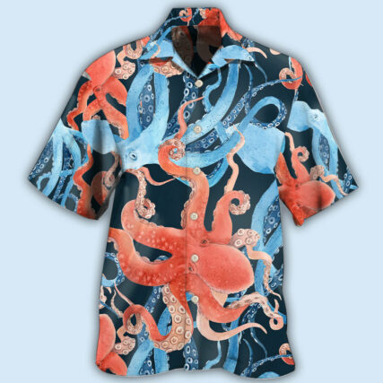 Octopus Colorful Ocean Life Basic - Hawaiian Shirt - Owl Ohh - Owl Ohh