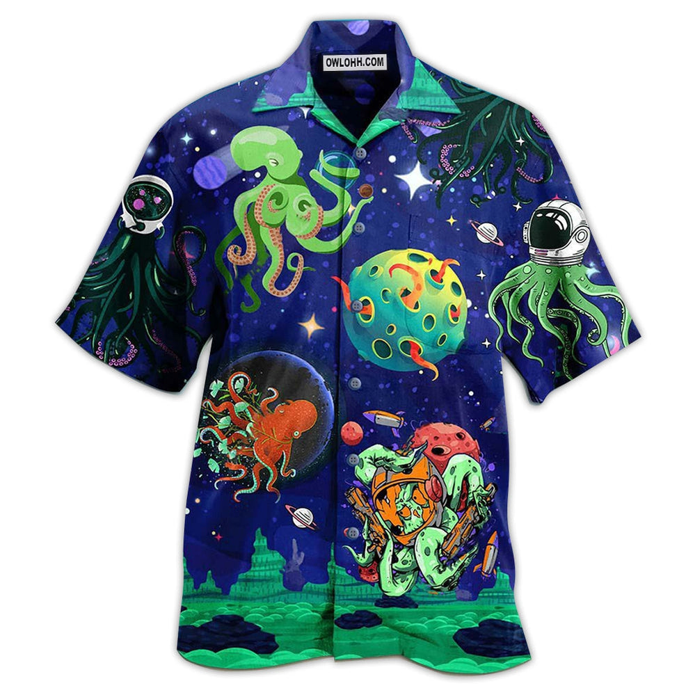 Octopus Astronaut Style - Hawaiian Shirt - Owl Ohh - Owl Ohh