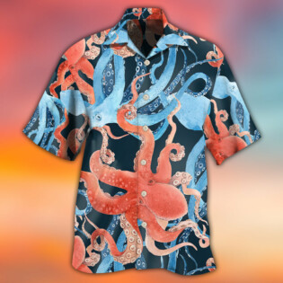 Octopus Colorful Ocean Life Basic - Hawaiian Shirt - Owl Ohh - Owl Ohh