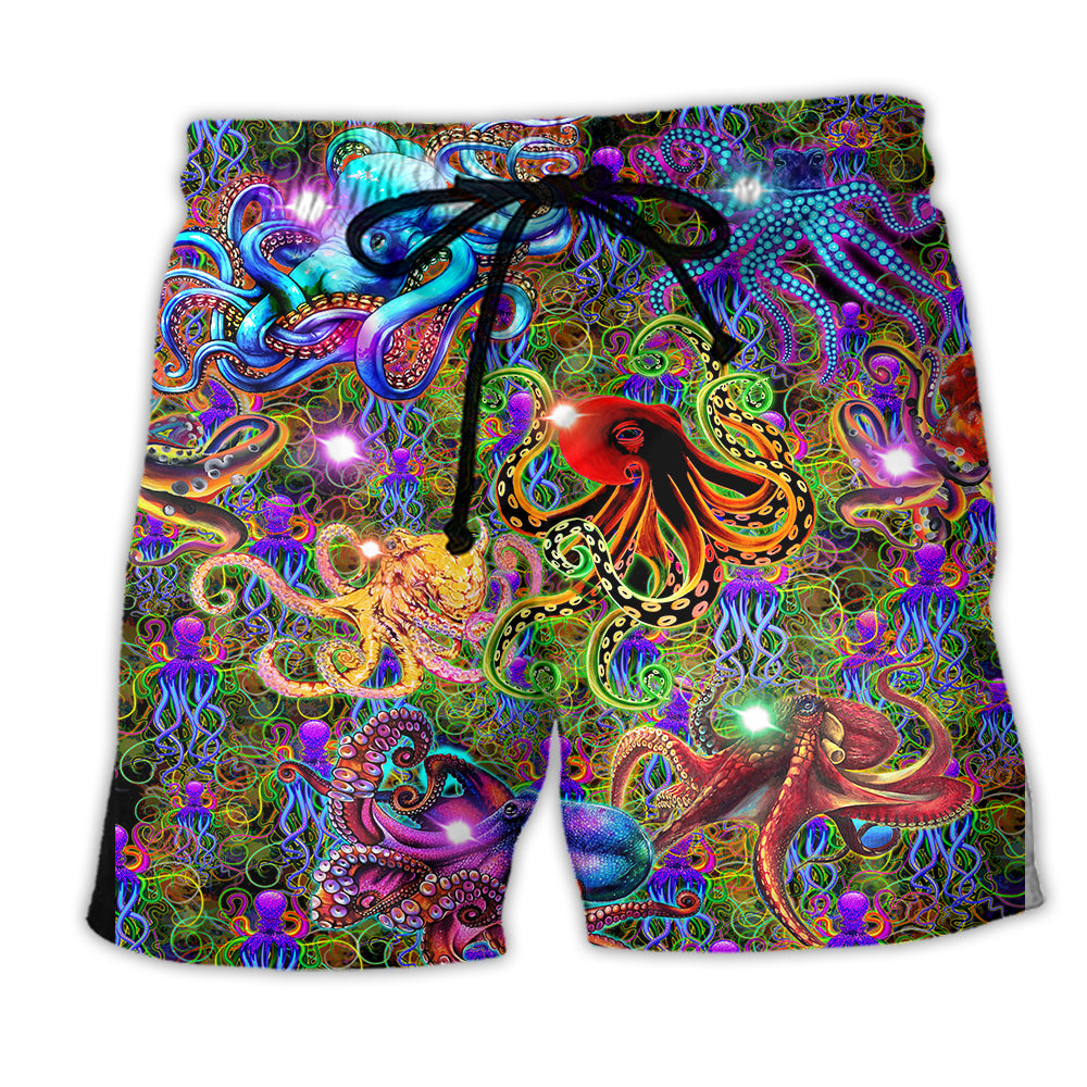 Octopus Life Is Better With An Octopus Full Color So Much - Beach Short - Owl Ohh - Owl Ohh