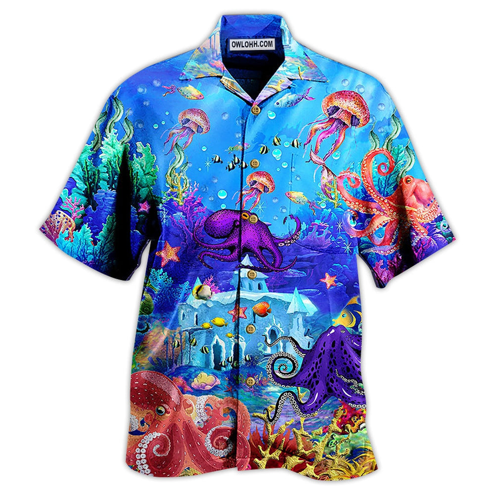 Octopus Love Ocean Forever - Hawaiian Shirt - Owl Ohh - Owl Ohh