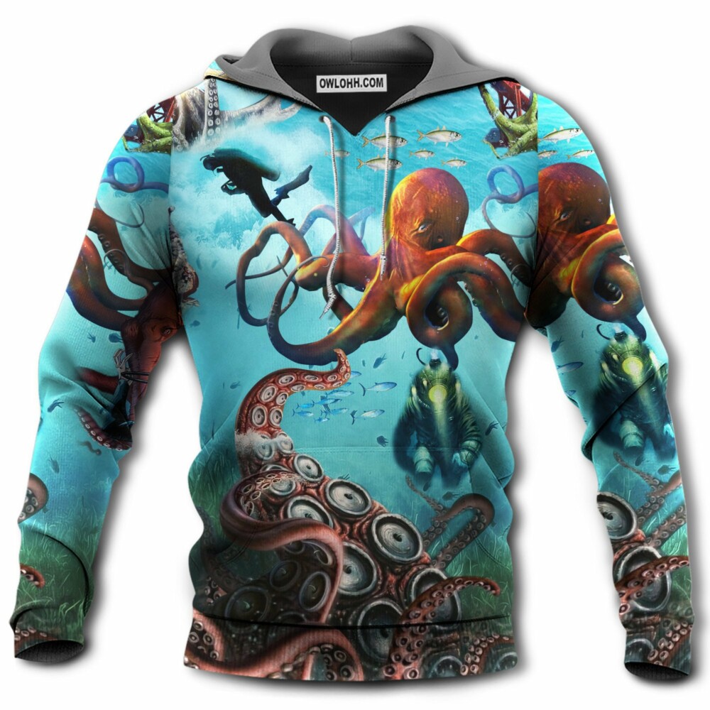 Octopus Protect Ocean - Hoodie - Owl Ohh - Owl Ohh