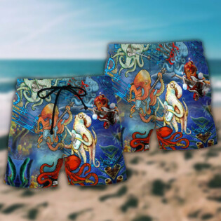 Octopus Rocktopus Funny Style - Beach Short - Owl Ohh - Owl Ohh