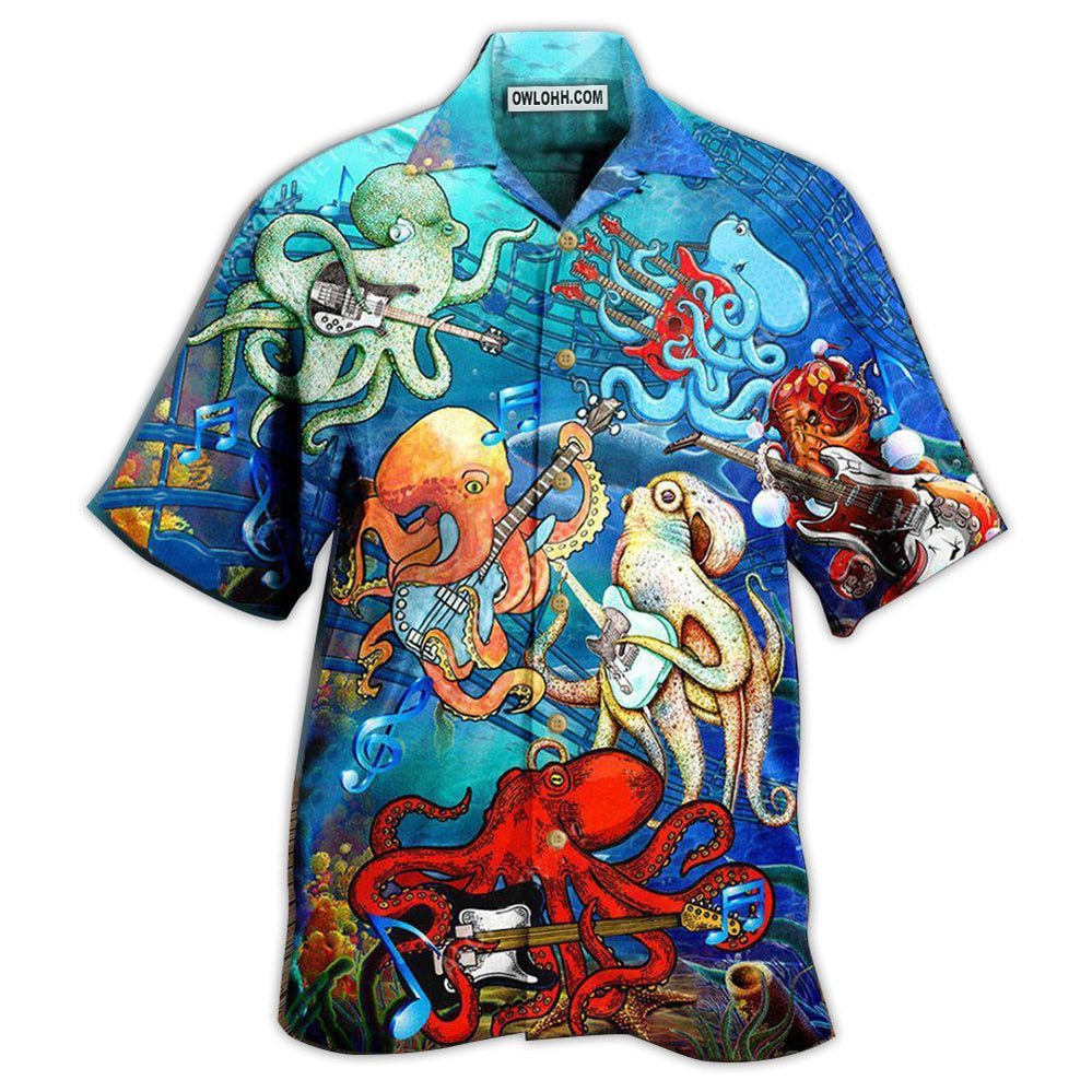 Octopus Rocktopus Happy - Hawaiian Shirt - Owl Ohh - Owl Ohh
