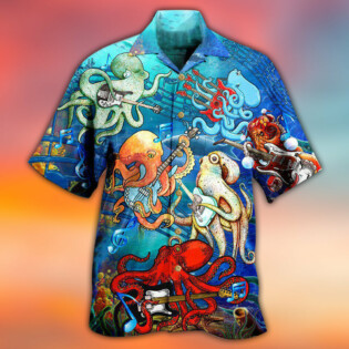 Octopus Rocktopus Happy - Hawaiian Shirt - Owl Ohh - Owl Ohh