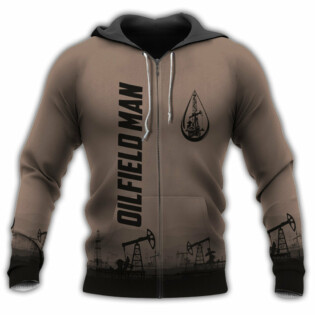 Oil Field Man Amazing Dark Brown Style - Hoodie - Owl Ohh - Owl Ohh