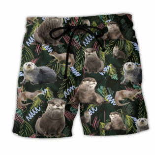 Otter Love Animals Cool Life Style - Beach Short - Owl Ohh - Owl Ohh