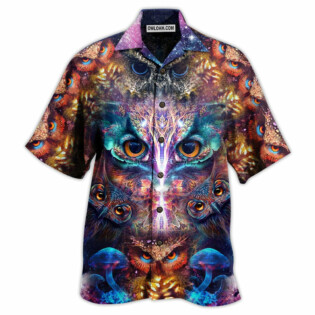 Owl Awesome Eyes Mysterious - Hawaiian Shirt - Owl Ohh - Owl Ohh