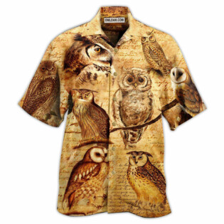 Owl Vintage Wise Cool - Hawaiian Shirt - Owl Ohh - Owl Ohh