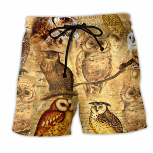 Owl Vintage Wise So Beautiful - Beach Short - Owl Ohh - Owl Ohh