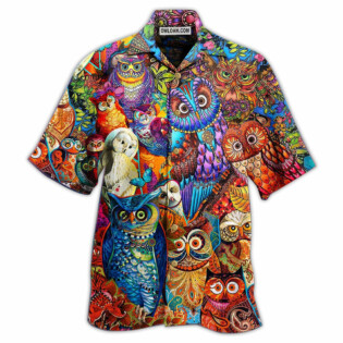 Owl Love Red Style - Hawaiian Shirt - Owl Ohh - Owl Ohh
