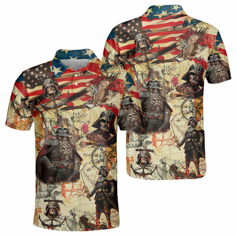 Independence Day Star Wars Darth Vader Pirates Home Is Where The Anchor Drops - Polo Shirt