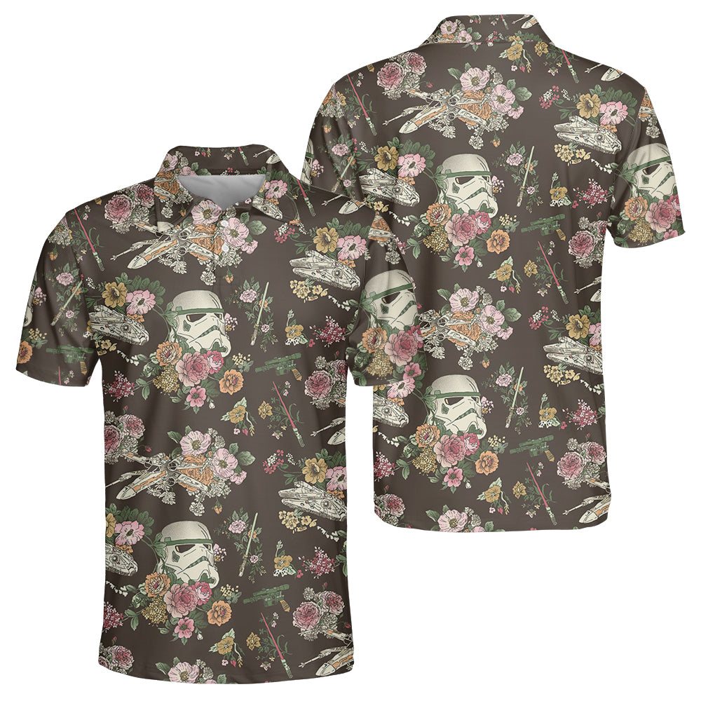 SW Stormtrooper Flower Vintage - Polo Shirt