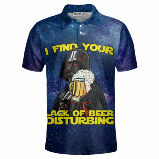 SW Darth Vader I Find Your Lack Of Beer Disturbing Cool - Polo Shirt