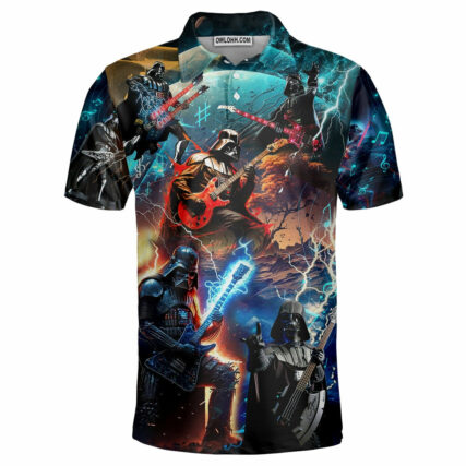 Starwars Darth Vader Playing Guitar - Polo Shirt