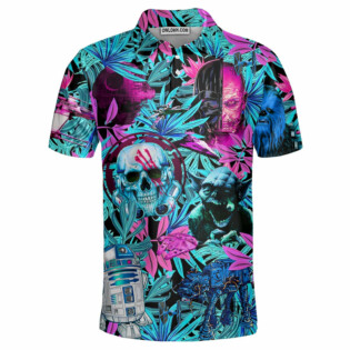 Halloween Starwars Tropical Friends Lovers - Polo Shirt