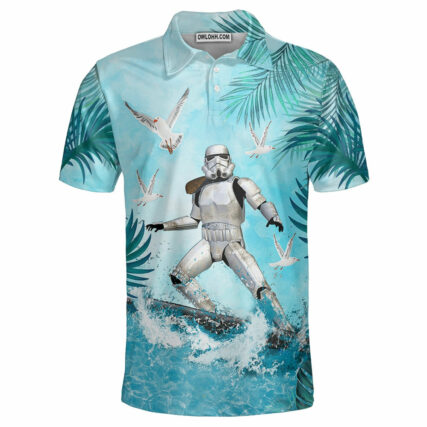 Star Wars Stormtrooper Surfing - Polo Shirt