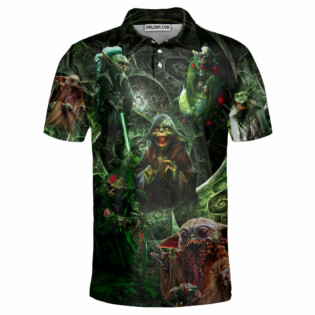 Halloween Starwars Yoda Creepy - Polo Shirt