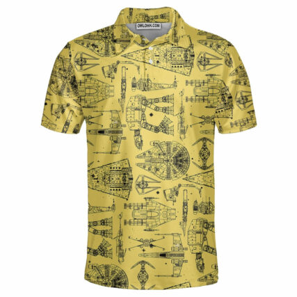 SPACE SHIPS STAR WARS YELLOW - Polo Shirt