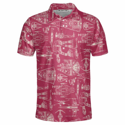 SPACE SHIPS STAR WARS PINK - Polo Shirt