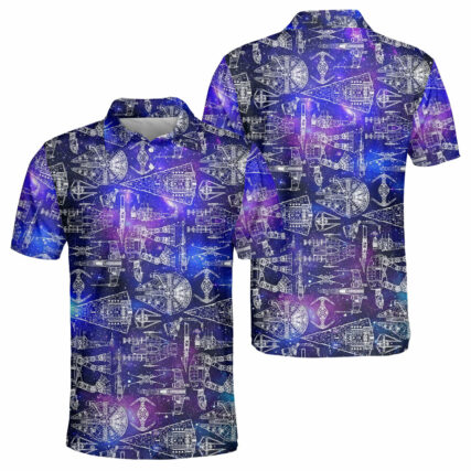 SPACE SHIPS STAR WARS GALAXY - Polo Shirt