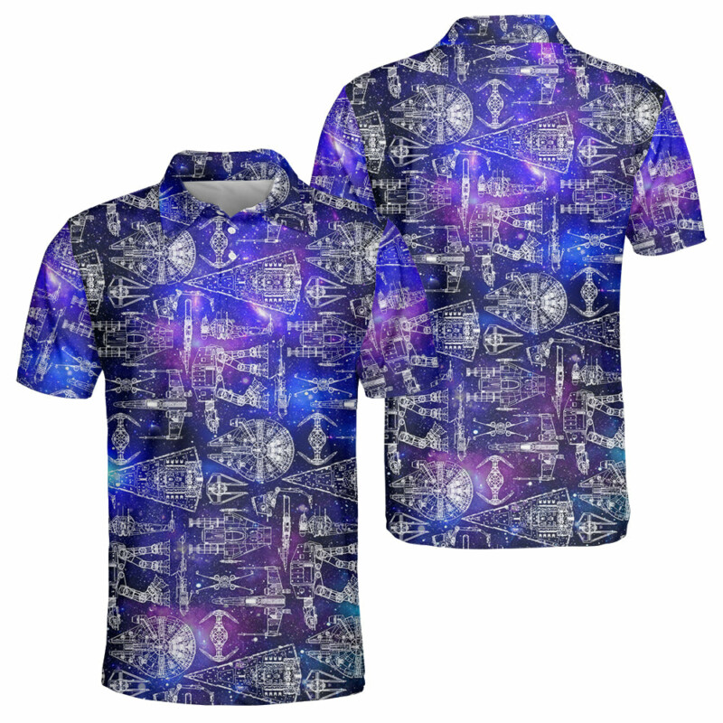 SPACE SHIPS STAR WARS GALAXY - Polo Shirt