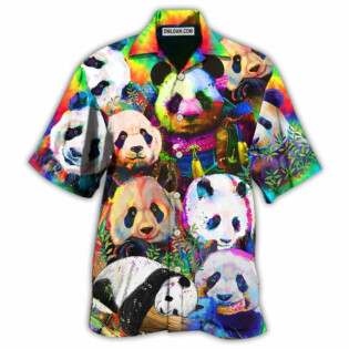 Panda Colorful Giant - Hawaiian Shirt - Owl Ohh - Owl Ohh