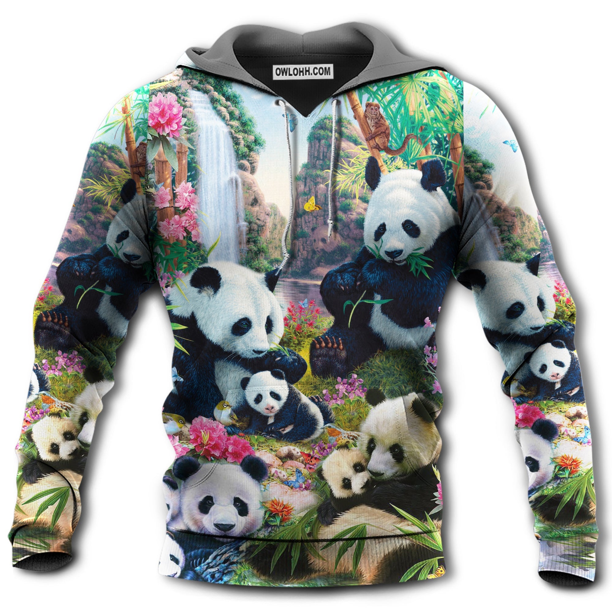 Panda Keep Calm And Hug A Panda - Hoodie - Owl Ohh - Owl Ohh