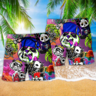 Panda Love Animals Color - Beach Short - Owl Ohh - Owl Ohh