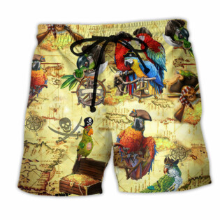 Parrot Amazing Pirate Parrots - Beach Short - Owl Ohh - Owl Ohh