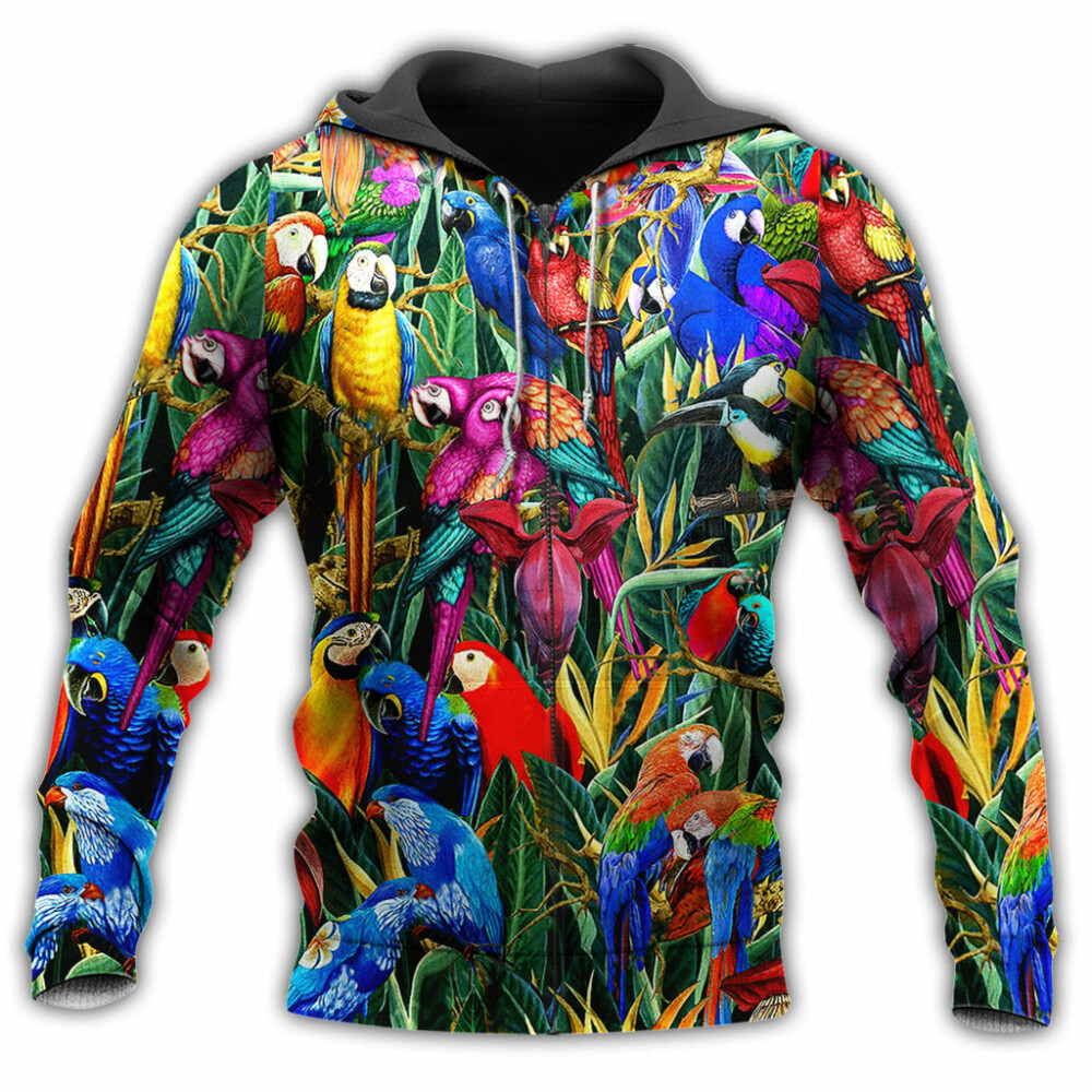 Parrot Amazing Tropical With Amazing Colors - Hoodie - Owl Ohh - Owl Ohh