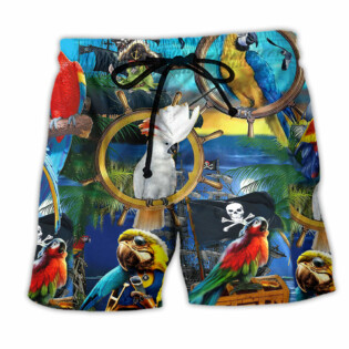 Parrot Love Life Colorful Place - Beach Short - Owl Ohh - Owl Ohh