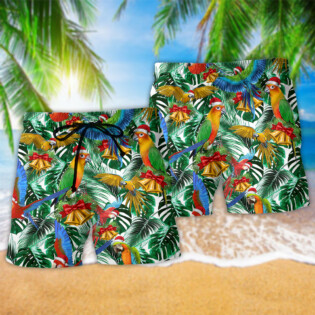 Parrot Love Xmas Amazing - Beach Short - Owl Ohh - Owl Ohh