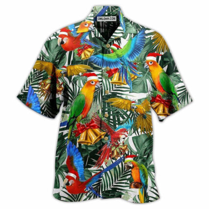 Parrot Love Xmas - Hawaiian Shirt - Owl Ohh - Owl Ohh